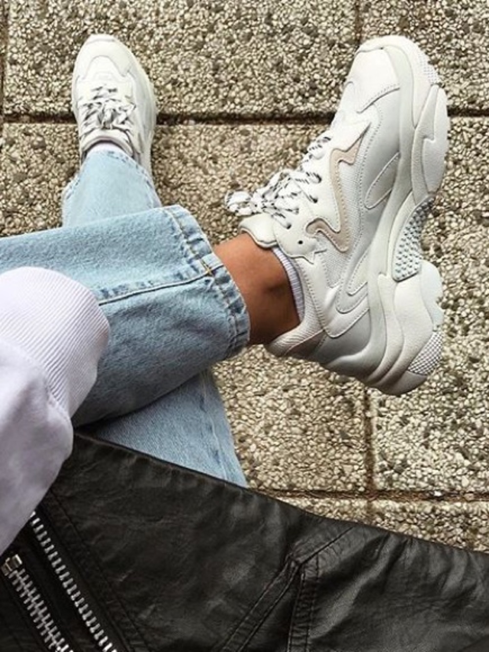Ash “addict” Chunky White  Sneakers